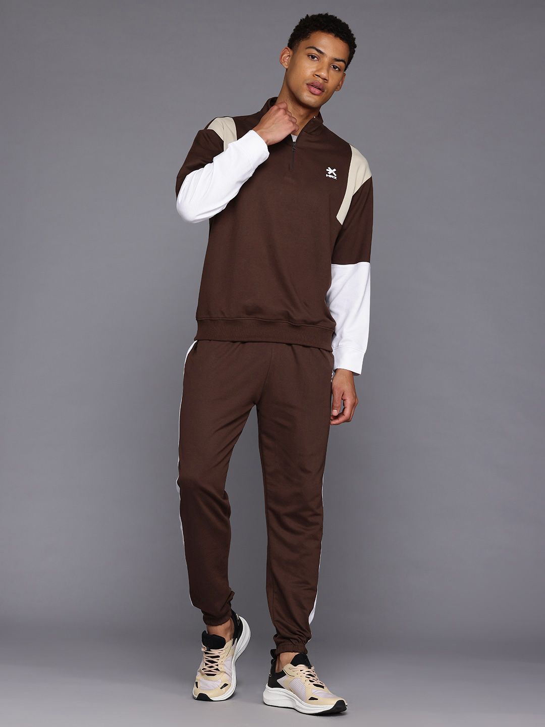 HRX by Hrithik Roshan Colourblocked Lifestyle Tracksuit