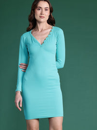 DressBerry Knitted Ribbed Bodycon Dress