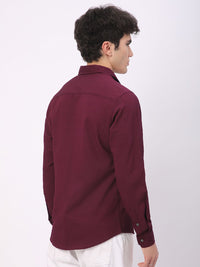 VASTRADO Men Classic Slim Fit Opaque Casual Shirt