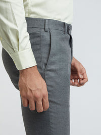 Raymond Men Flat Front Slim Fit Formal Trousers