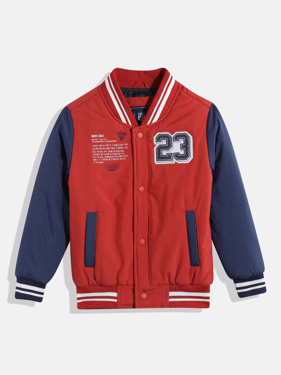 Monte Carlo Boys Typography Varsity Jacket