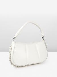 DressBerry Self Striped Structured Handheld Bag