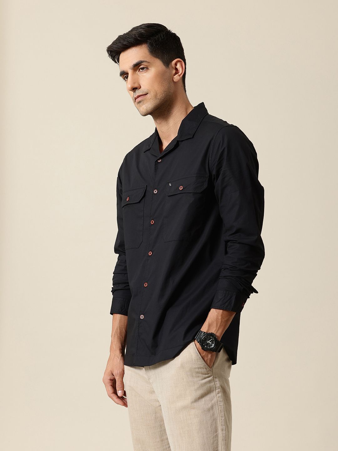 Mr Bowerbird Liberal Fit Long Sleeves Casual Shirt