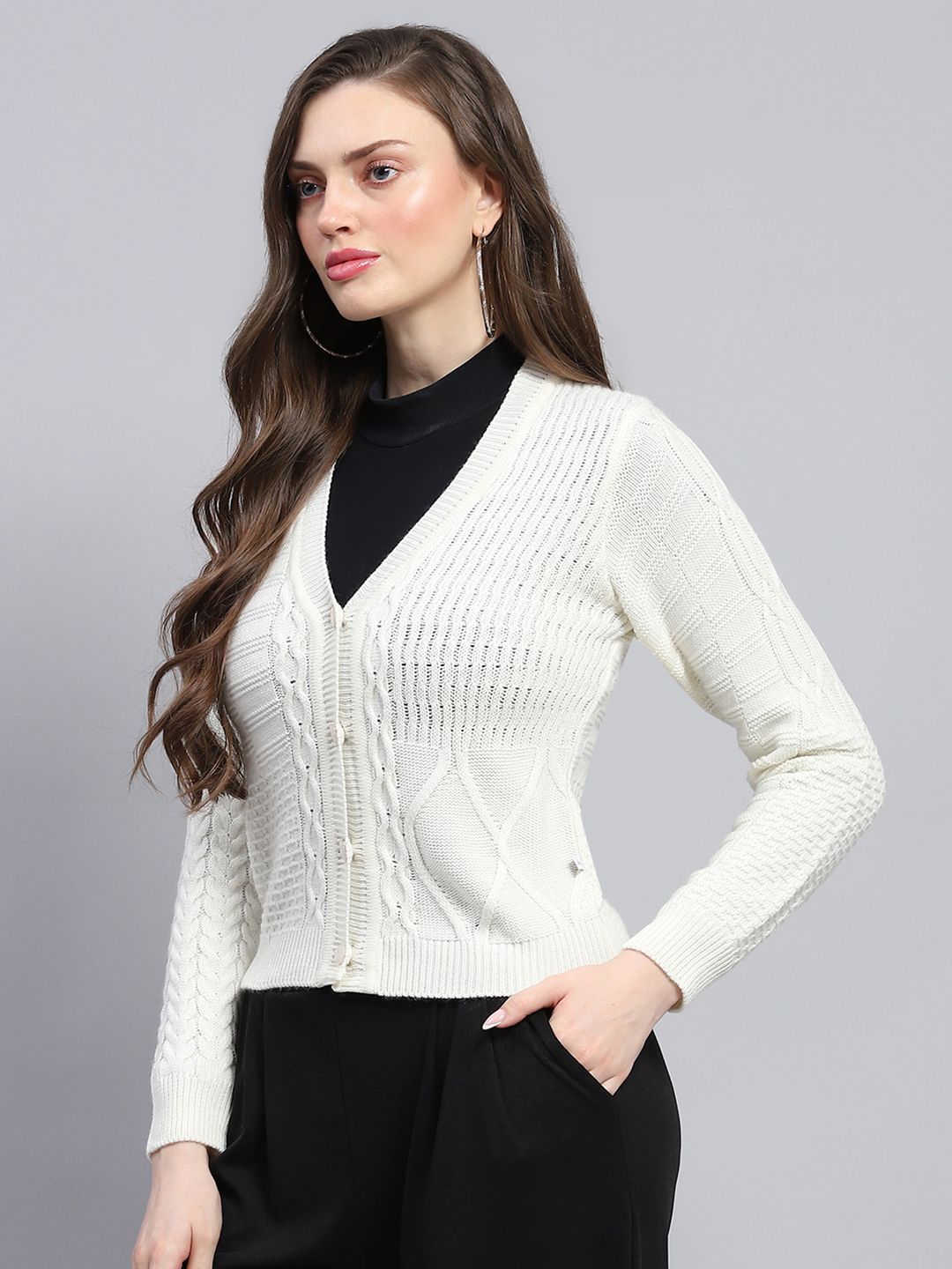 Monte Carlo Cable Knit Cardigan Sweaters