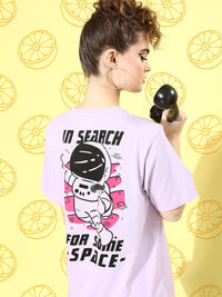 DILLINGER Women Graphic Printed Oversized T-shirt