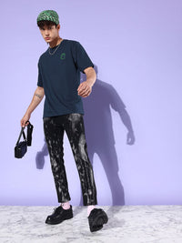 Difference of Opinion Typography Printed Cotton Oversized T-shirt