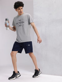 HRX by Hrithik Roshan Rapid-Dry Brand Logo Print Running T-shirt