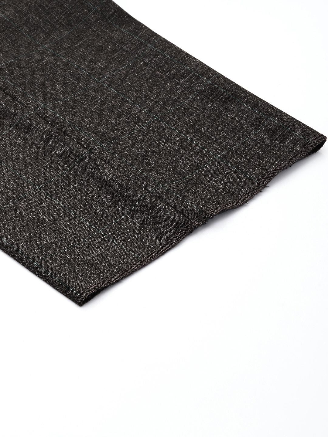 Raymond Men Checked Slim Fit Formal Trousers