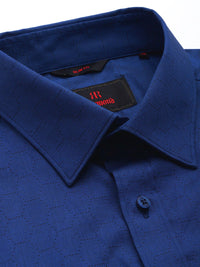 Raymond Self Design Slim Fit Pure Cotton Formal Shirt