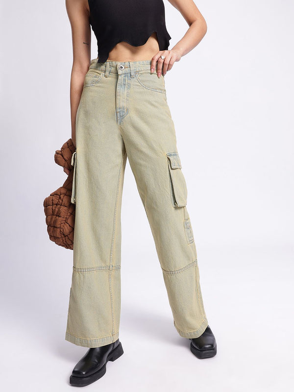 DressBerry Utility Core Cargo-Style Jeans