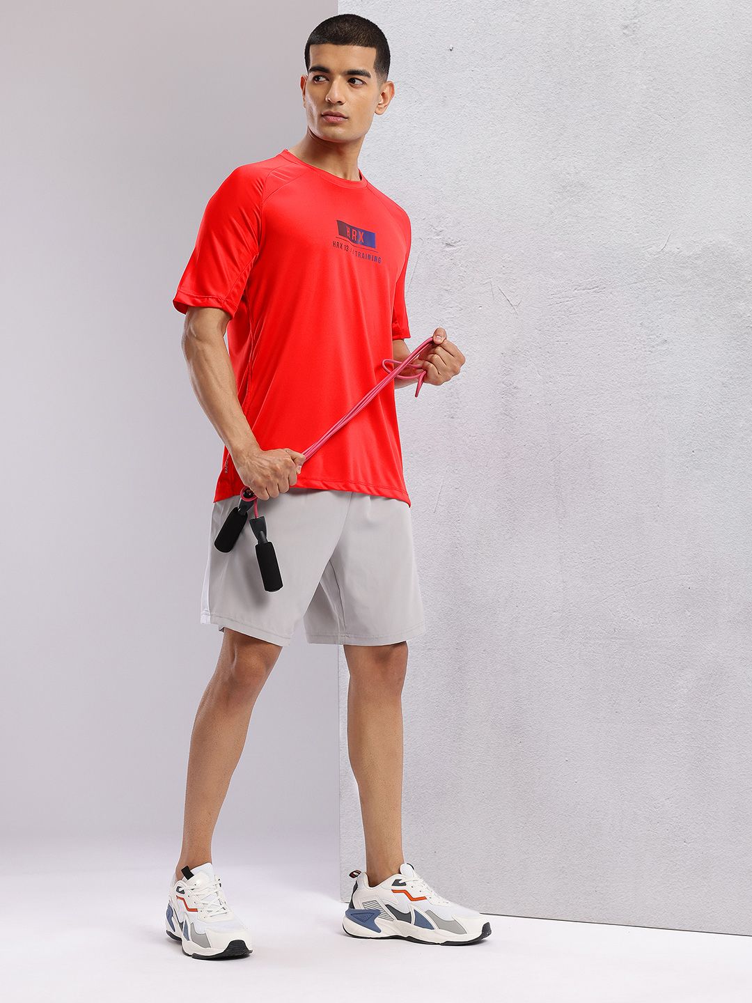 HRX by Hrithik Roshan Brand Logo Printed Rapid-Dry Training T-shirt