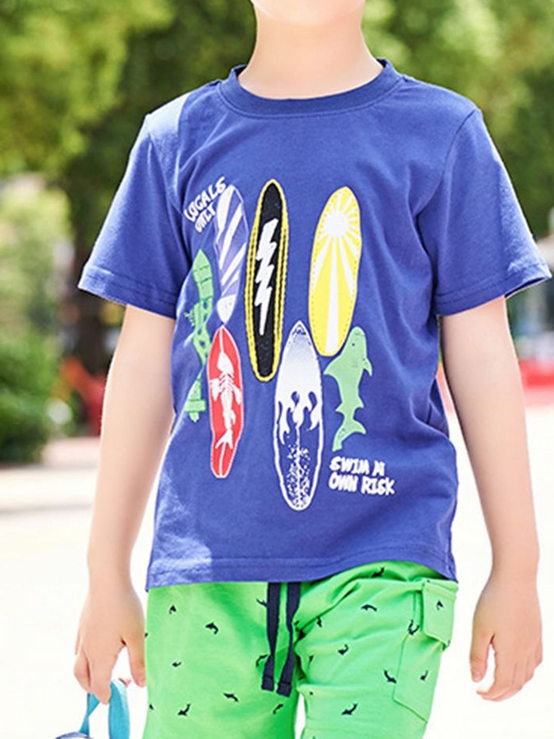 YK Boys Printed T-Shirt With Shorts Clothing Set