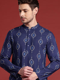 Anouk Mandarin Collar Ethnic Motifs Printed Kurta