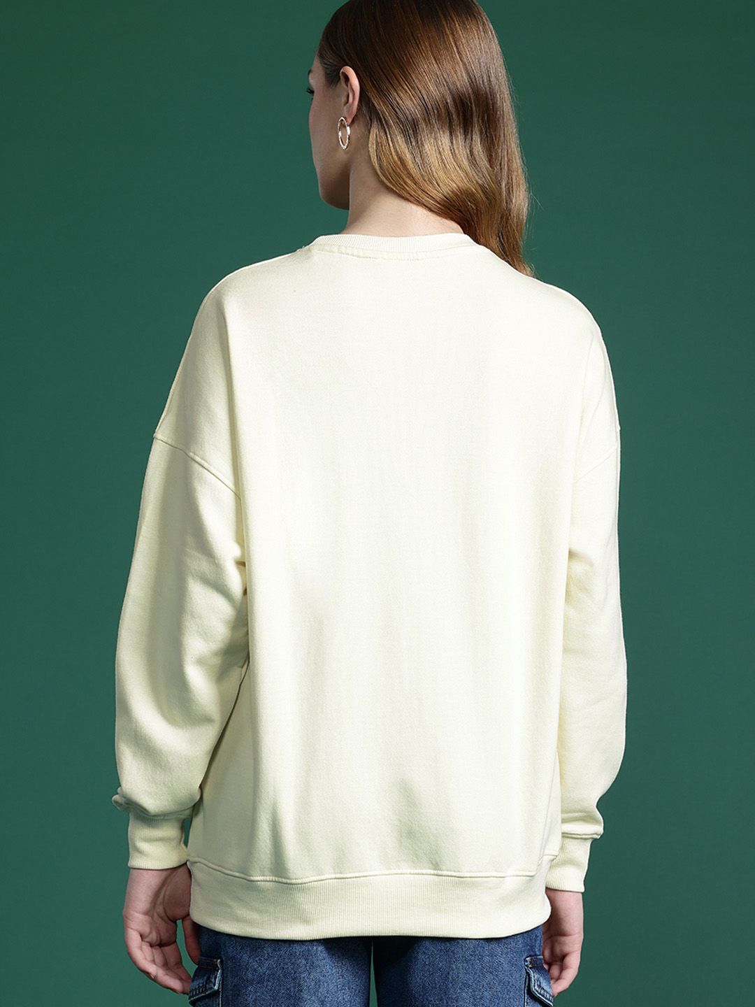 DressBerry Women Printed Longline Sweatshirt