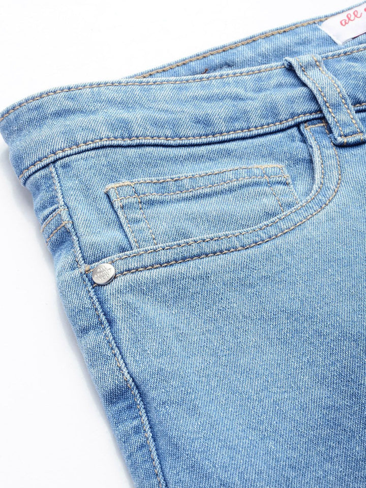 all about you Women Flared High-Rise Stretchable Jeans