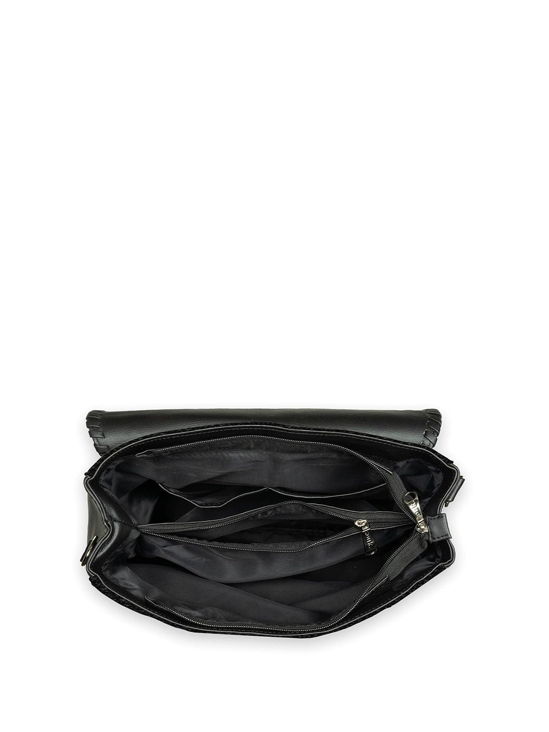 ZOUK Goan Waves Structured Jute Satchel Bag