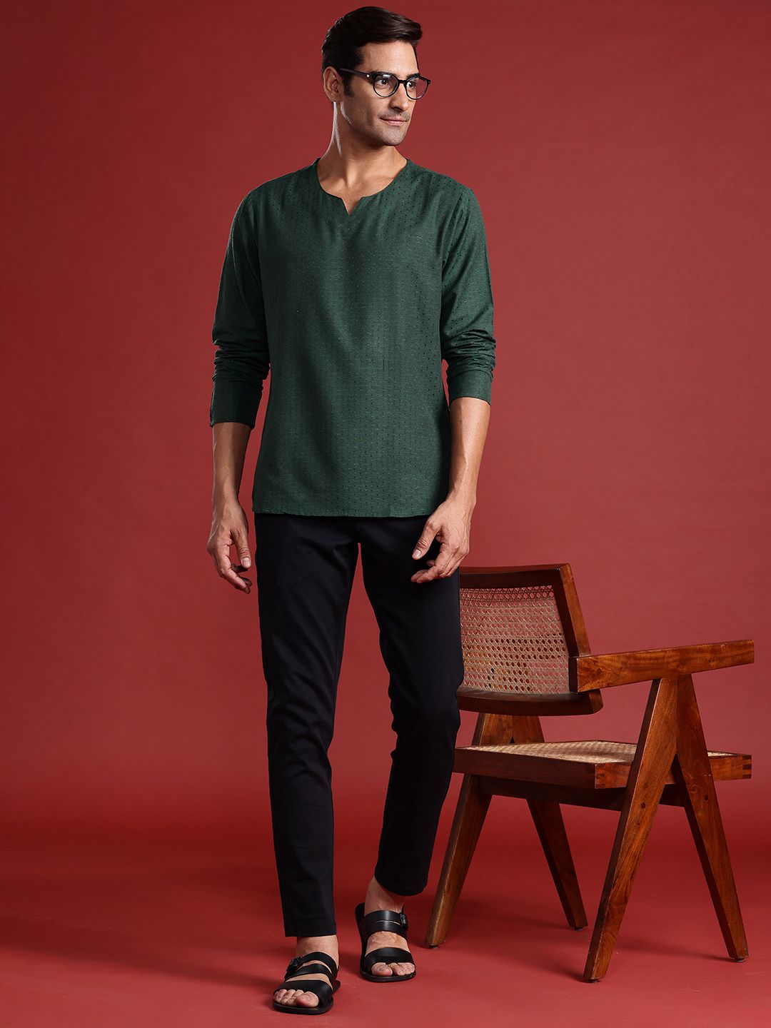 Anouk Woven Design Kurta