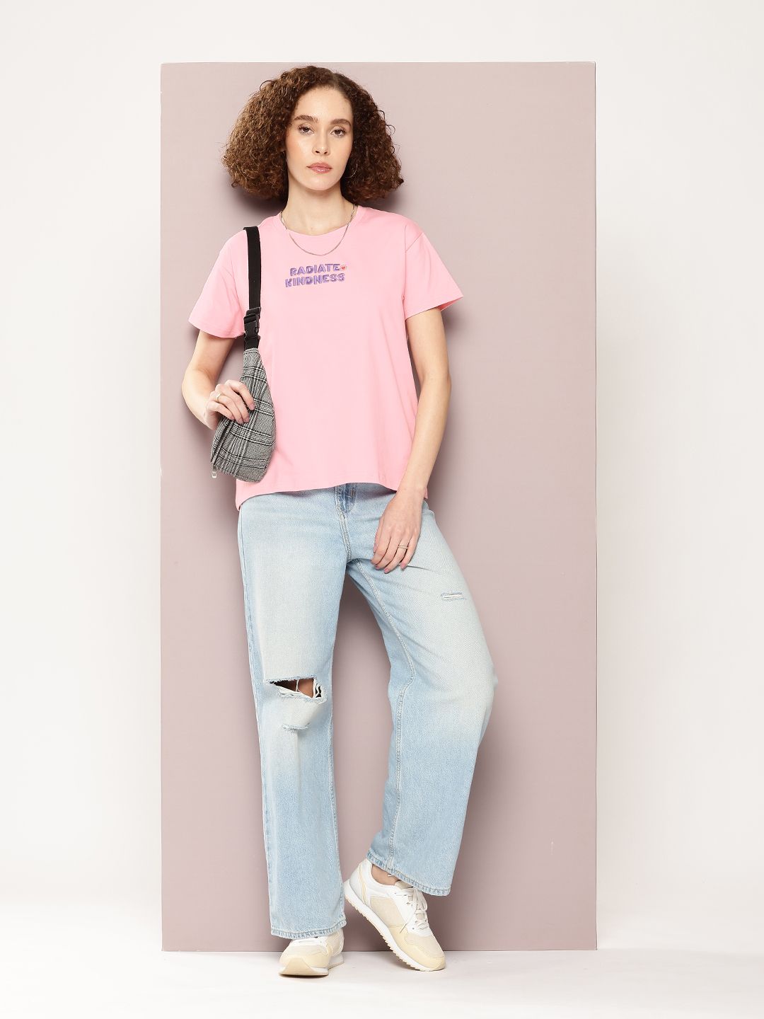 DILLINGER Women Typography Printed Boxy T-shirt