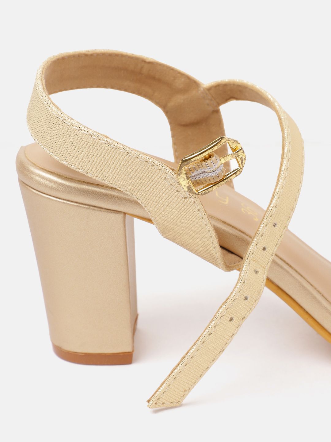 DressBerry Shimmery Block Heels