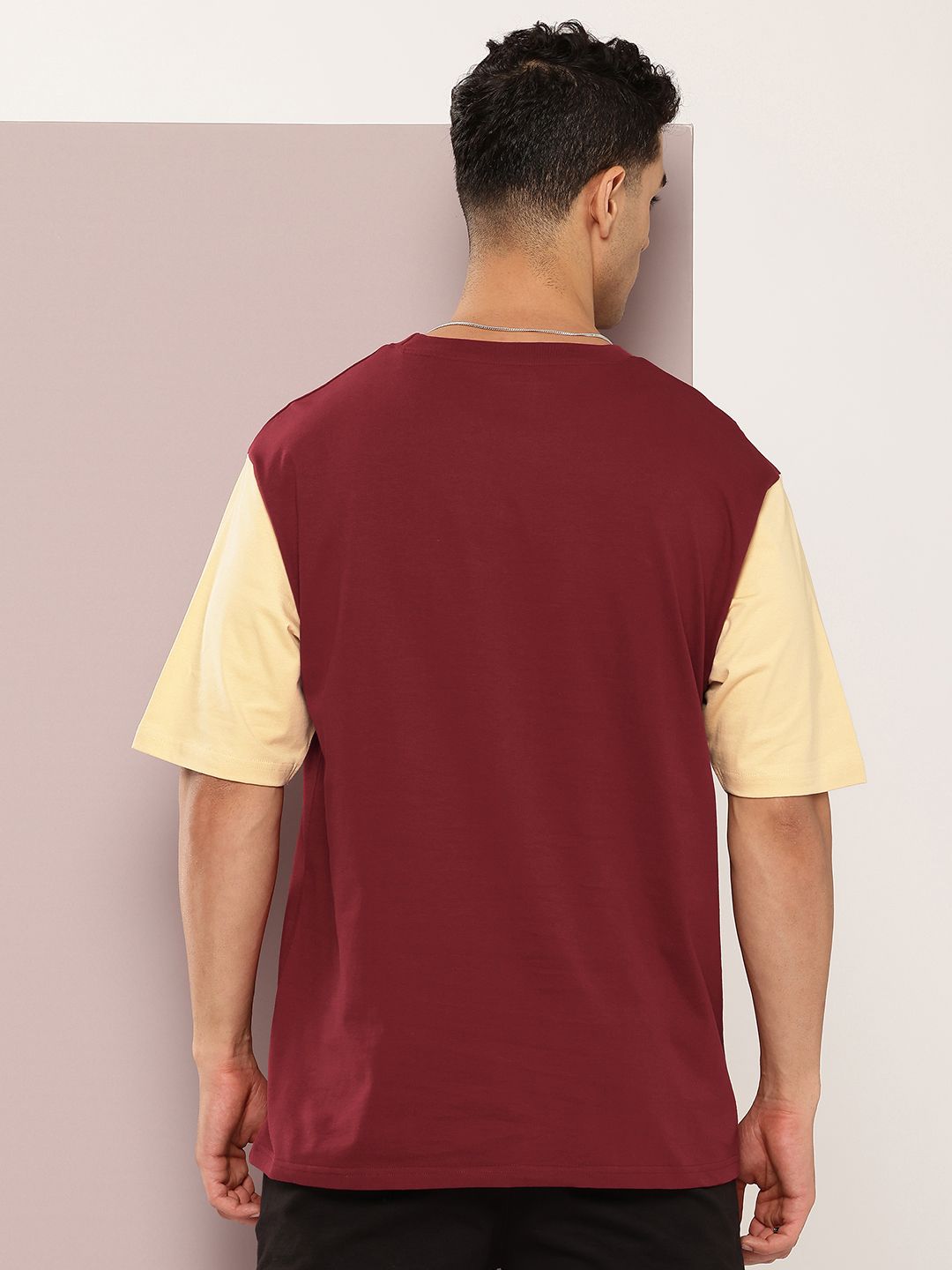 DILLINGER Men Typography Printed Oversized Cotton T-shirt