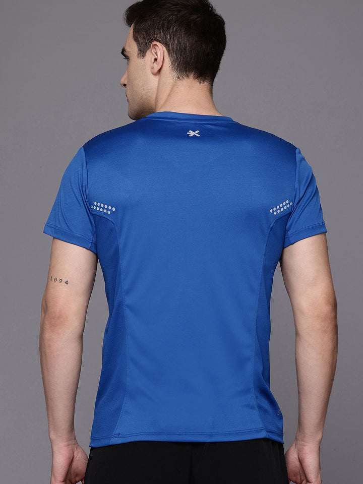 HRX by Hrithik Roshan Striped Rapid-Dry Training T-shirt