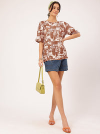 DressBerry Quirky Chronicles Graphic Printed Insta-Ready Comfy Tee