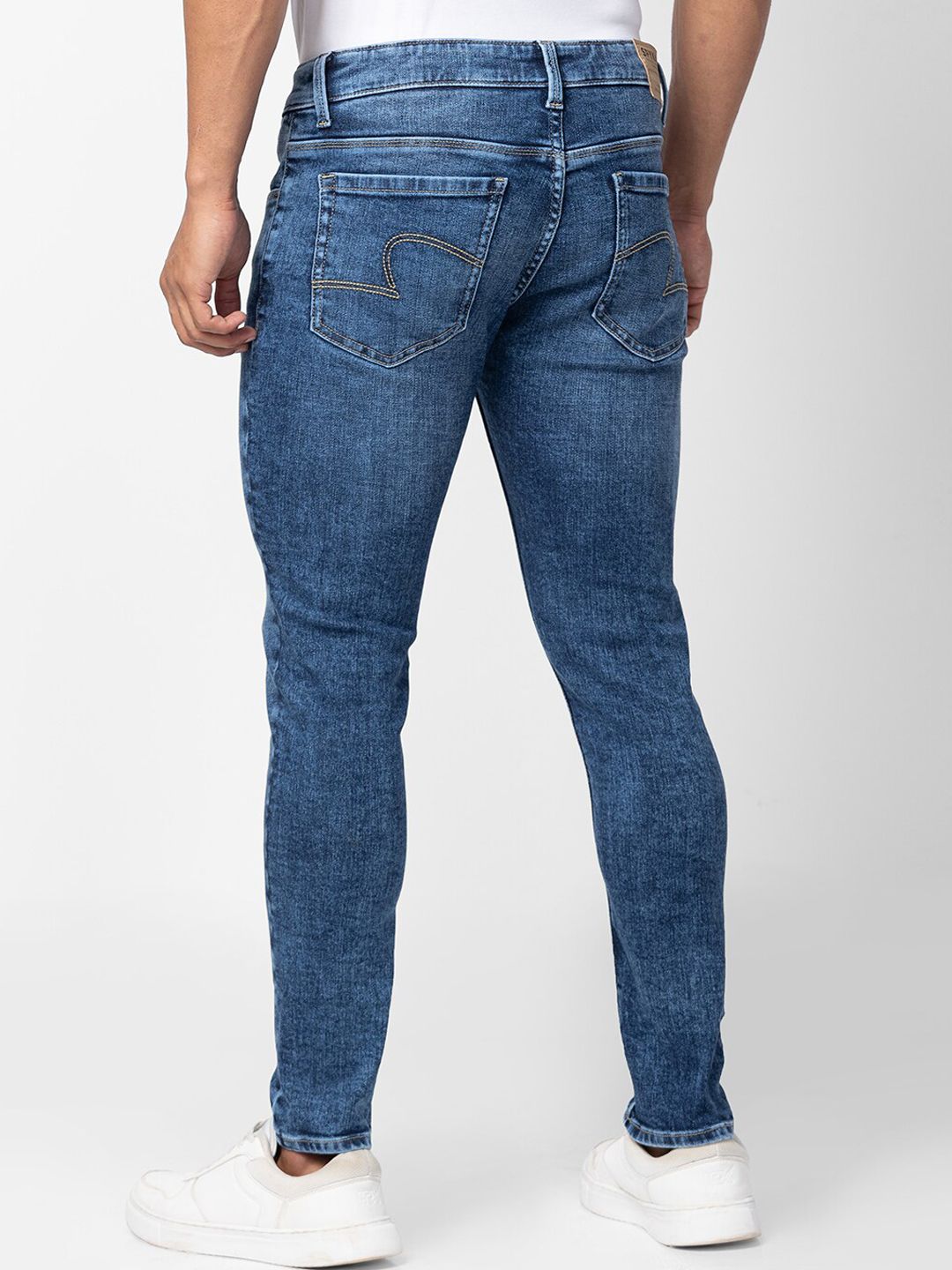 SPYKAR Men Slim Fit Heavy Fade Stretchable Cotton Jeans