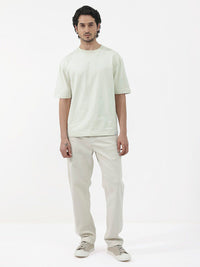 RARE RABBIT Men Hagrid Oversized Round Neck Cotton T-Shirt