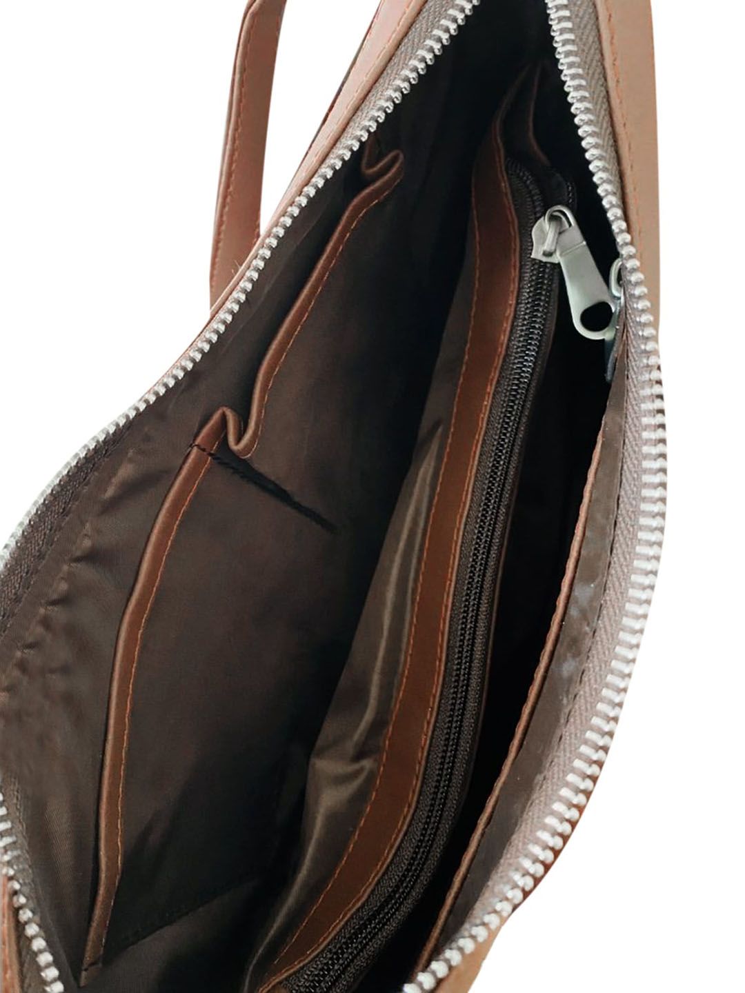 ZOUK Black Floral Printed Half Moon Sling Bag