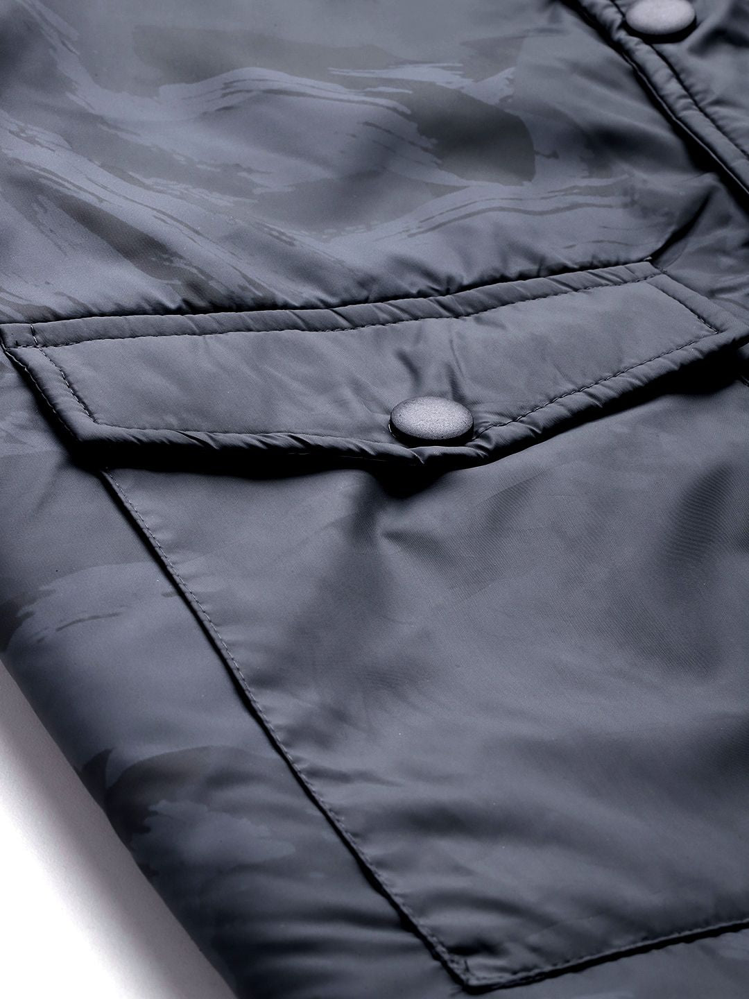 HRX by Hrithik Roshan Abstract Print Hooded Padded Jacket