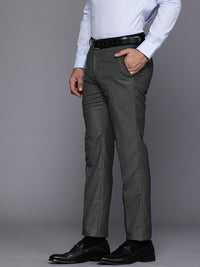 Raymond Men Checked Slim Fit Trousers