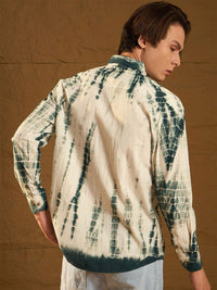 Dennison Men Tie and Dye Oversized Pure Cotton Shirt