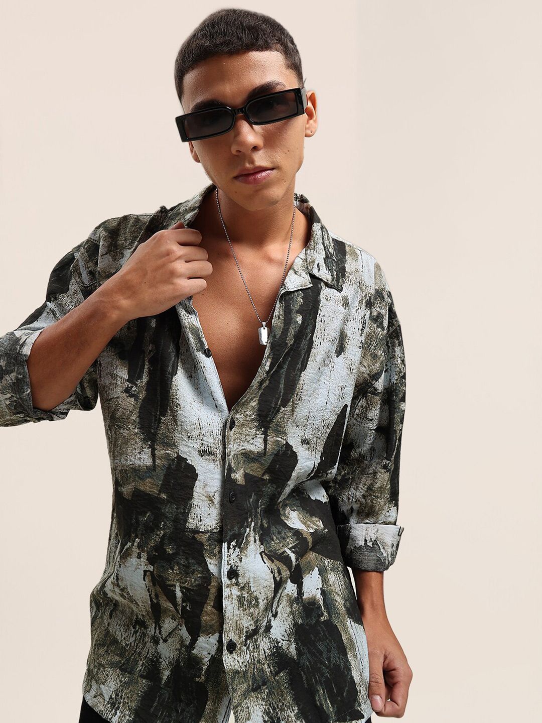 Bene Kleed Men Opaque Printed Casual Shirt