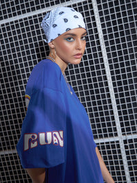 SASSAFRAS Graphic Printed Oversized Pure Cotton T-Shirt Dress