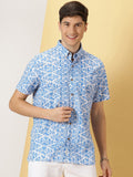 Thomas Scott Printed Smart Slim Fit Floral Opaque Casual Shirt