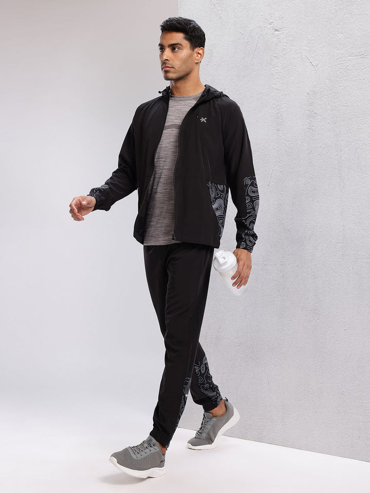 HRX by Hrithik Roshan Men Printed Rapid-Dry Running Tracksuit