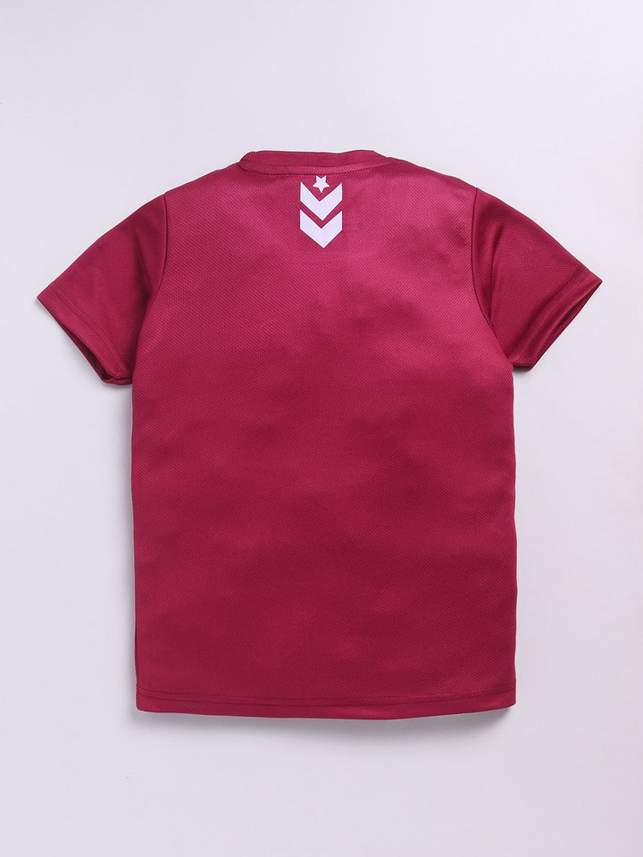 HRX by Hrithik Roshan Boys Typography Printed Rapid-Dry T-shirt