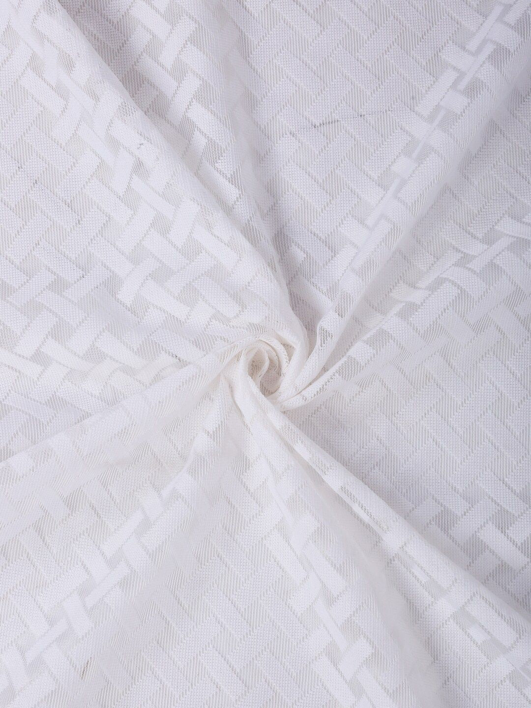 HOSTA HOMES White Geometric Door Curtain