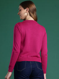 DressBerry Cable Knit Embellished Sweater