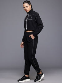 HRX by Hrithik Roshan Rapid Dry Mock Collar Running Tracksuit