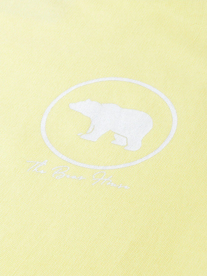 THE BEAR HOUSE Men Typography Printed Slim Fit Pure Cotton T-shirt