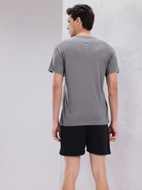 HRX by Hrithik Roshan Colourblock Rapid-Dry Training T-shirt