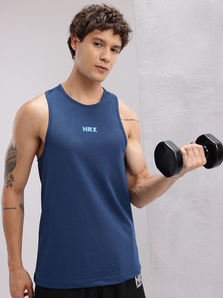 HRX by Hrithik Roshan Perforated Rapid-Dry Training T-shirt