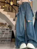 DressBerry Women Flared High-Rise Slash Knee Light Fade Cotton Jeans