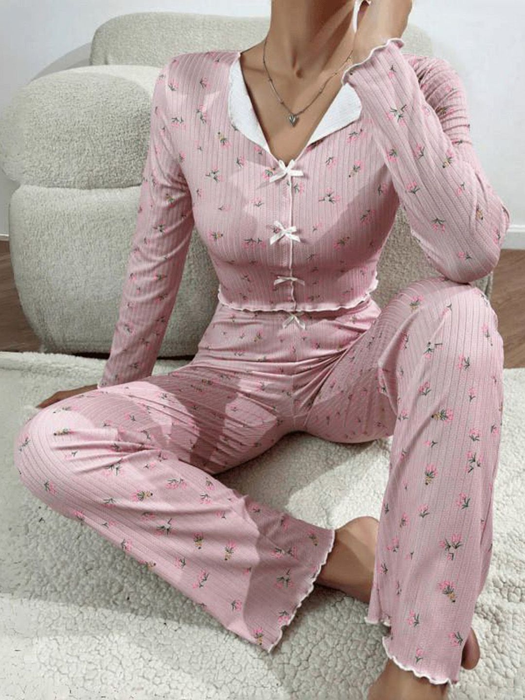DressBerry Women Printed Night suit