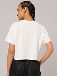 DressBerry Kaleido-Kick Printed Crop Boxy T-shirt