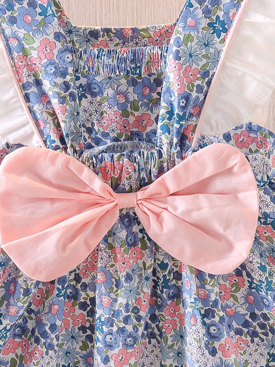 YK Floral Print Fit & Flare Dress