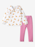 YK Girls Printed Top With Trousers