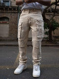 Powerlook Men Beige Regular Fit Cargo Pant