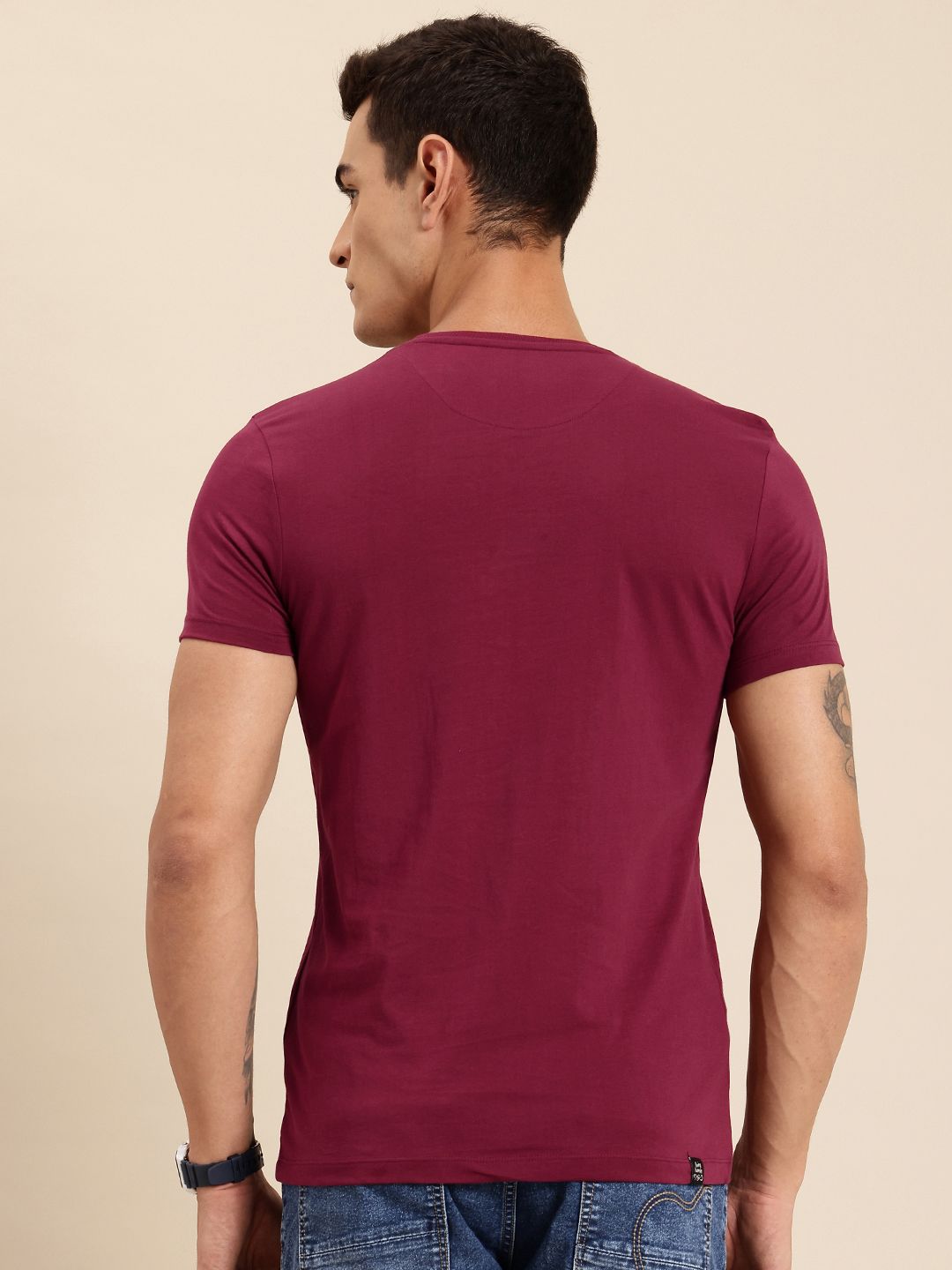 Being Human Pure Cotton Typography Printed T-shirt